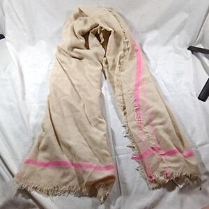 Elegant Beige and Pink Women's Scarf